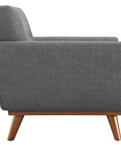 Modway Engage Upholstered Fabric Armchair Gray