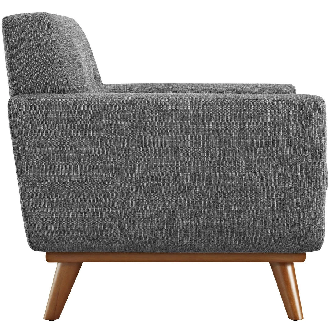Modway Engage Upholstered Fabric Armchair Gray 2 Modway Engage Upholstered Fabric Armchair Gray