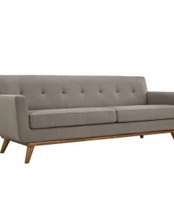 Modway SOFAS Engage Upholstered Fabric Sofa Granite