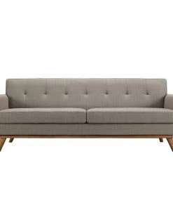 Modway SOFAS Engage Upholstered Fabric Sofa Granite