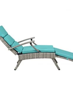 Modway Lounge Chair Outdoor Envisage Chaise Outdoor Patio Wicker Rattan Lounge Chair