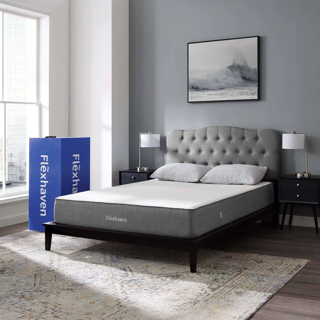 Modway Mattresses Flexhaven 10" Queen Memory Mattress White 15 Modway Mattresses Flexhaven 10" Queen Memory Mattress White