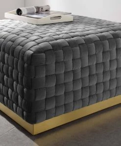 Modway Florence Square Performance Velvet Ottoman Gray Ottomans 12 Modway Florence Square Performance Velvet Ottoman Gray Ottomans