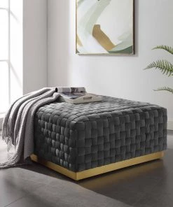 Modway Florence Square Performance Velvet Ottoman Gray Ottomans 14 Modway Florence Square Performance Velvet Ottoman Gray Ottomans