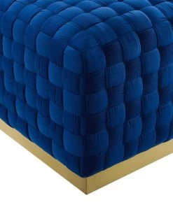Modway Florence Square Performance Velvet Ottoman Navy 11 Modway Florence Square Performance Velvet Ottoman Navy