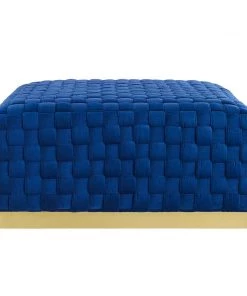 Modway Florence Square Performance Velvet Ottoman Navy 10 Modway Florence Square Performance Velvet Ottoman Navy