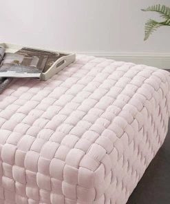 Modway Florence Square Performance Velvet Ottoman Pink Ottomans