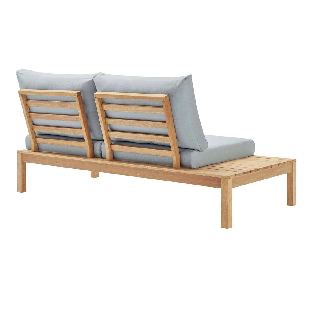 Modway Freeport Karri Wood Outdoor Patio Loveseat With Left-Facing Side End Table Natural Light Blue Outdoor Loveseats 4 Modway Freeport Karri Wood Outdoor Patio Loveseat With Left-Facing Side End Table Natural Light Blue Outdoor Loveseats
