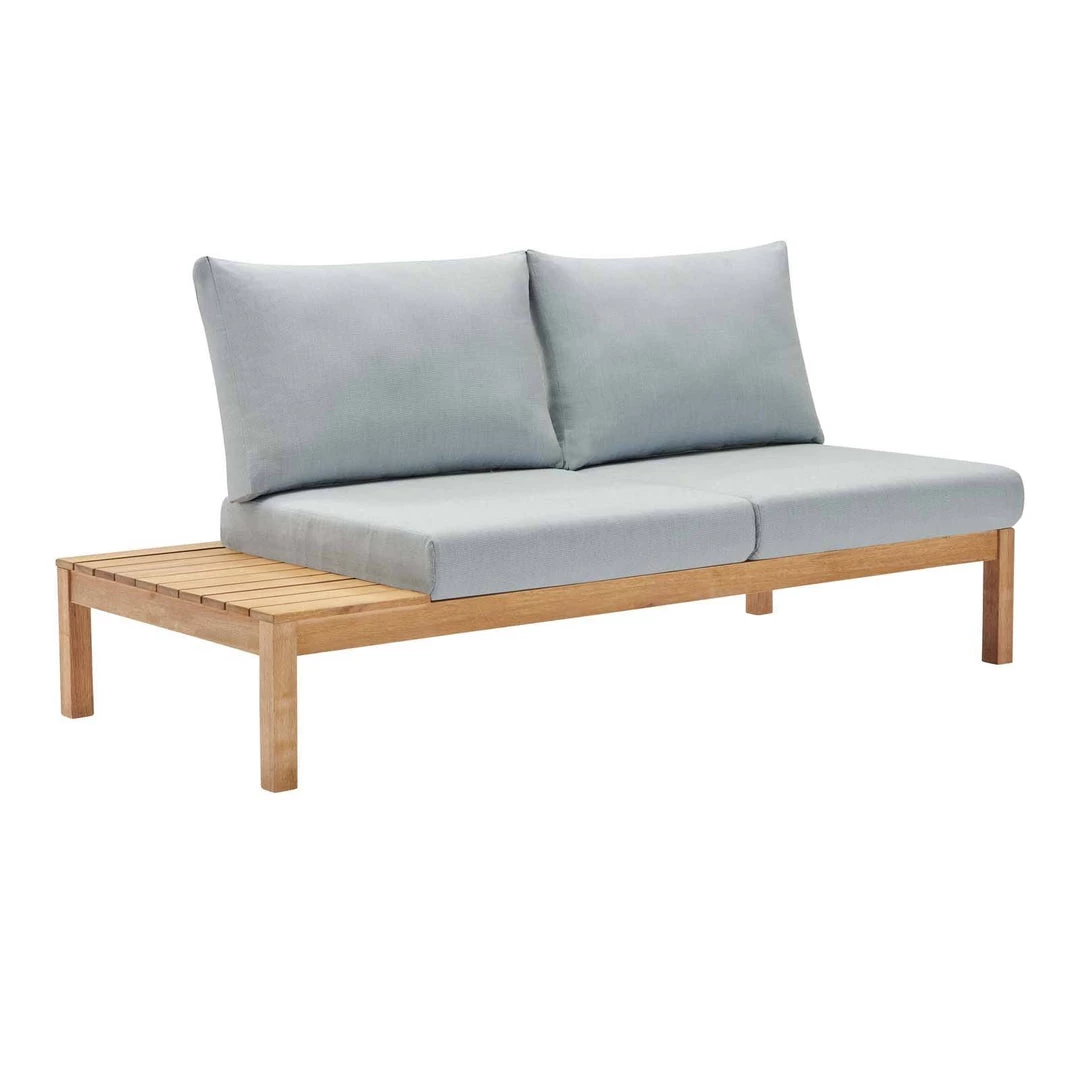 Modway Freeport Karri Wood Outdoor Patio Loveseat With Left-Facing Side End Table Natural Light Blue Outdoor Loveseats 1 Modway Freeport Karri Wood Outdoor Patio Loveseat With Left-Facing Side End Table Natural Light Blue Outdoor Loveseats