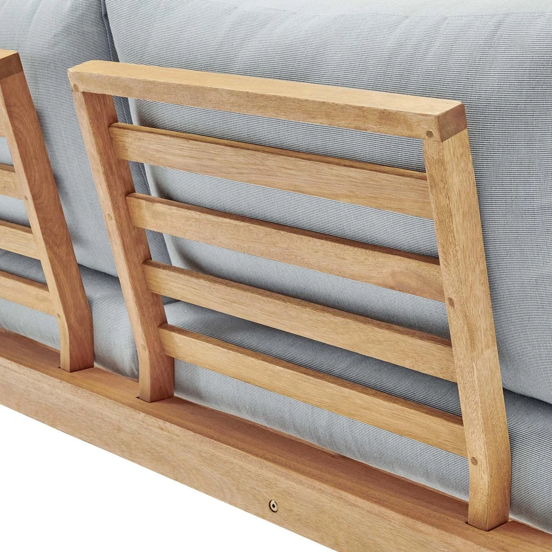 Modway Freeport Karri Wood Outdoor Patio Loveseat With Right-Facing Side End Table Natural Light Blue Outdoor Loveseats 6 Modway Freeport Karri Wood Outdoor Patio Loveseat With Right-Facing Side End Table Natural Light Blue Outdoor Loveseats