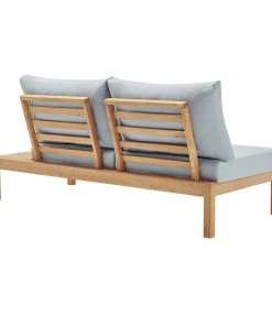 Modway Freeport Karri Wood Outdoor Patio Loveseat With Right-Facing Side End Table Natural Light Blue Outdoor Loveseats 12 Modway Freeport Karri Wood Outdoor Patio Loveseat With Right-Facing Side End Table Natural Light Blue Outdoor Loveseats