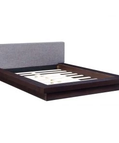 Modway Freja Queen Fabric Platform Bed Cappuccino Gray