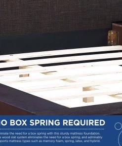 Modway Freja Queen Fabric Platform Bed Cappuccino Latte