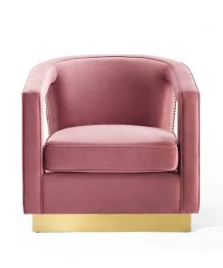 Modway Frolick Performance Velvet Armchair Dusty Rose 13 Modway Frolick Performance Velvet Armchair Dusty Rose