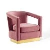 Modway Frolick Performance Velvet Armchair Dusty Rose
