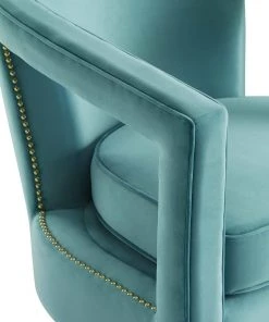 Modway Frolick Performance Velvet Armchair Mint Armchairs 14 Modway Frolick Performance Velvet Armchair Mint Armchairs