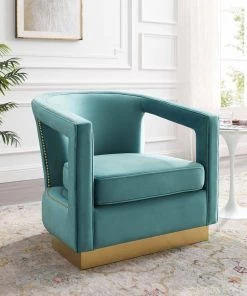 Modway Frolick Performance Velvet Armchair Mint Armchairs 17 Modway Frolick Performance Velvet Armchair Mint Armchairs