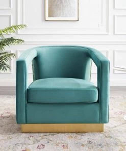Modway Frolick Performance Velvet Armchair Mint Armchairs 16 Modway Frolick Performance Velvet Armchair Mint Armchairs