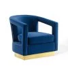 Modway Frolick Performance Velvet Armchair Navy