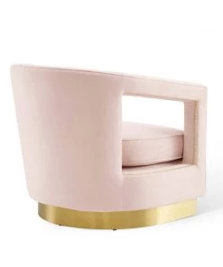 Modway Frolick Performance Velvet Armchair Pink Armchairs