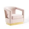 Modway Frolick Performance Velvet Armchair Pink Armchairs