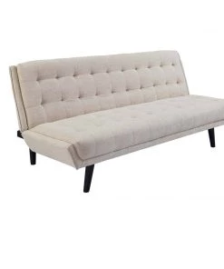 Modway Glance Tufted Convertible Fabric Sofa Bed Beige SOFAS