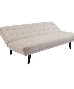 Modway Glance Tufted Convertible Fabric Sofa Bed Beige SOFAS