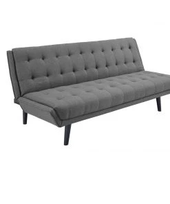 Modway Glance Tufted Convertible Fabric Sofa Bed Gray