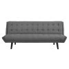 Modway Glance Tufted Convertible Fabric Sofa Bed Gray