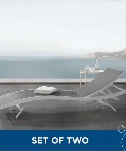 Modway Glimpse Outdoor Patio Mesh Chaise Lounge Set Of 2 Lounge Chair Outdoor 19 Modway Glimpse Outdoor Patio Mesh Chaise Lounge Set Of 2 Lounge Chair Outdoor