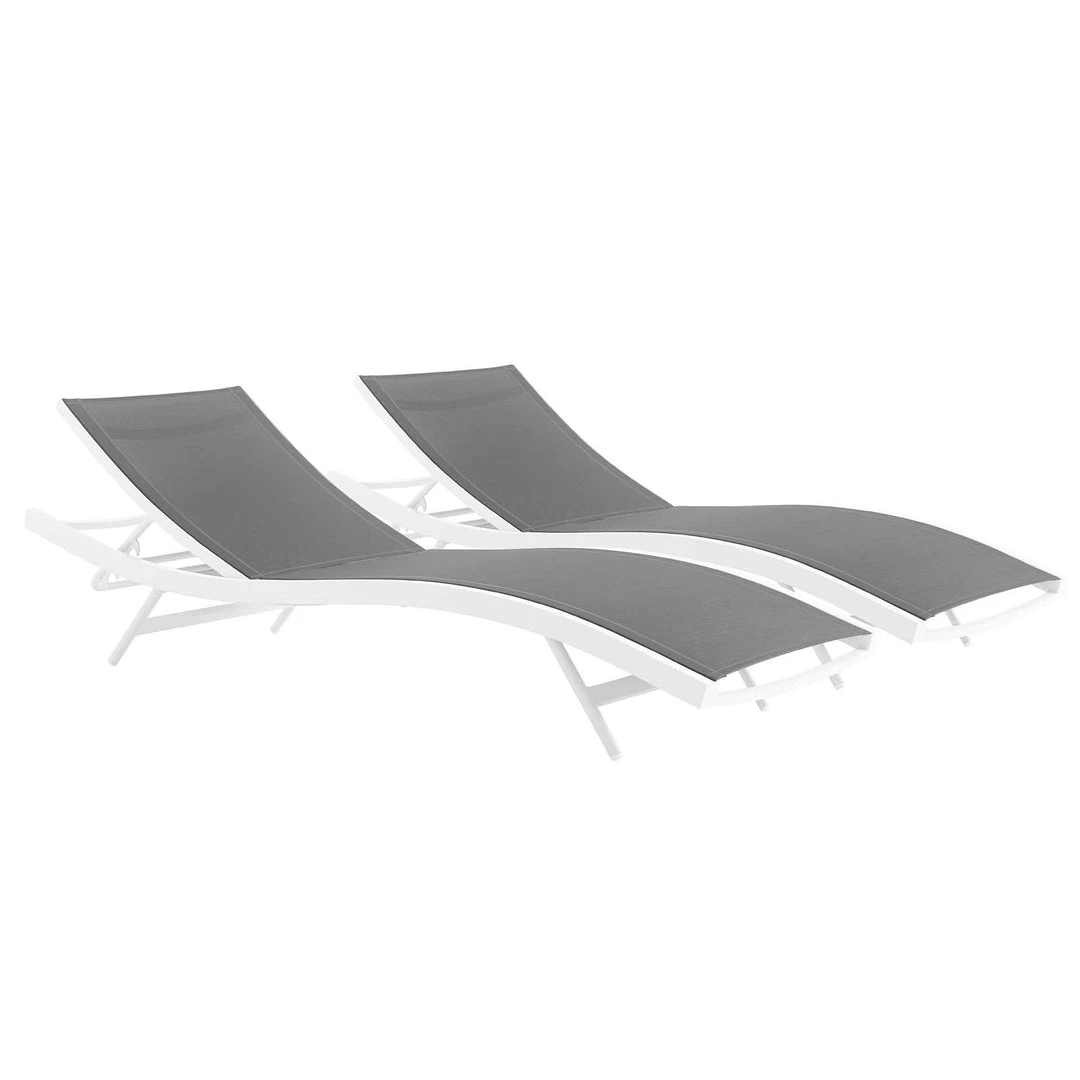 Modway Glimpse Outdoor Patio Mesh Chaise Lounge Set Of 2 Lounge Chair Outdoor 1 Modway Glimpse Outdoor Patio Mesh Chaise Lounge Set Of 2 Lounge Chair Outdoor