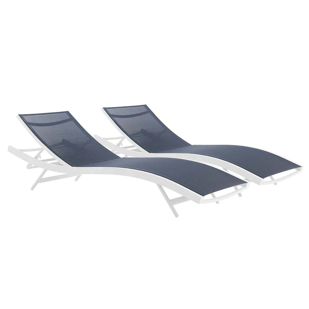 Modway Glimpse Outdoor Patio Mesh Chaise Lounge Set Of 2 Lounge Chair Outdoor 6 Modway Glimpse Outdoor Patio Mesh Chaise Lounge Set Of 2 Lounge Chair Outdoor