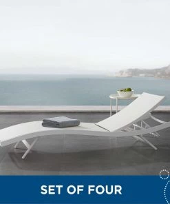 Modway Glimpse Outdoor Patio Mesh Chaise Lounge Set Of 4 Lounge Chair Outdoor 29 Modway Glimpse Outdoor Patio Mesh Chaise Lounge Set Of 4 Lounge Chair Outdoor