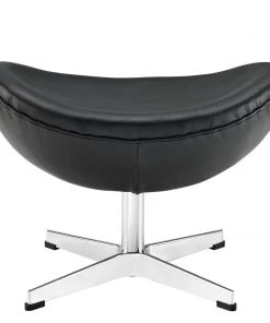 Modway Glove Leather Ottoman Black Ottomans