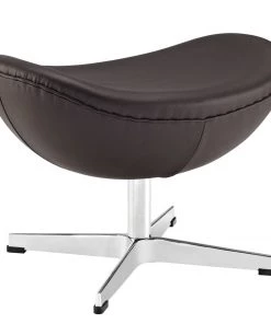 Modway Glove Leather Ottoman Brown Ottomans