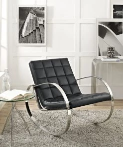 Modway Gravitas Upholstered Vinyl Lounge Chair Black Chaise Lounge Chairs 8 Modway Gravitas Upholstered Vinyl Lounge Chair Black Chaise Lounge Chairs