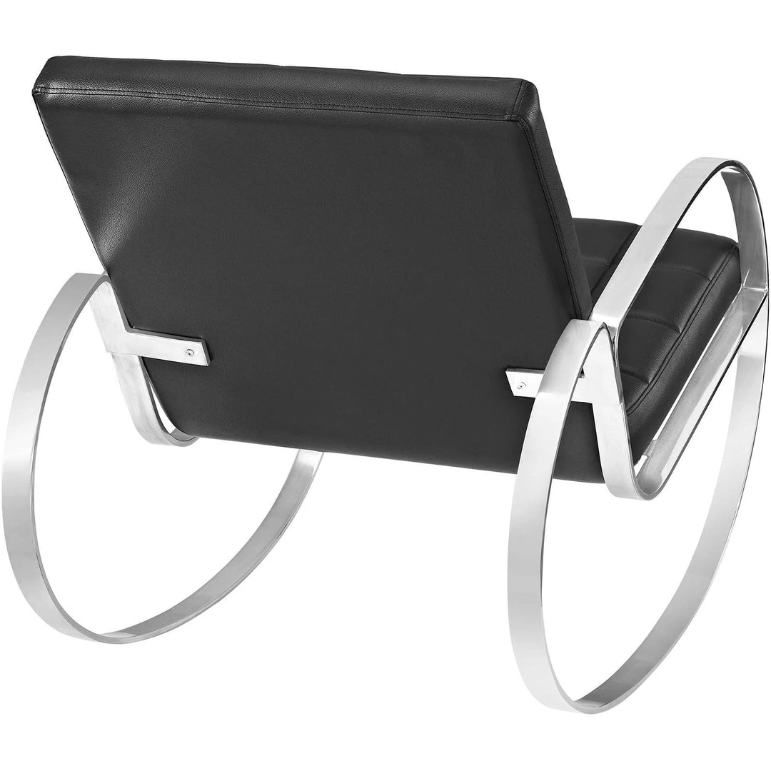 Modway Gravitas Upholstered Vinyl Lounge Chair Black Chaise Lounge Chairs 3 Modway Gravitas Upholstered Vinyl Lounge Chair Black Chaise Lounge Chairs