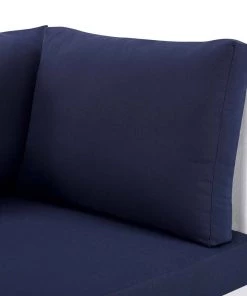 Modway Outdoor Loveseats Harmony Sunbrella® Outdoor Patio Aluminum Loveseat White Navy