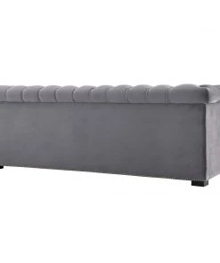 Modway Heritage Performance Velvet Sofa Gray 8 Modway Heritage Performance Velvet Sofa Gray