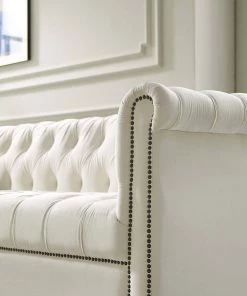 Modway Heritage Performance Velvet Sofa Ivory 12 Modway Heritage Performance Velvet Sofa Ivory