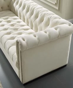 Modway Heritage Performance Velvet Sofa Ivory 11 Modway Heritage Performance Velvet Sofa Ivory