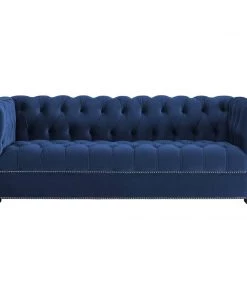Modway SOFAS Heritage Performance Velvet Sofa Midnight Blue