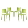 Modway Hipster Dining Side Chair Set Of 4 Green Dining Chairs