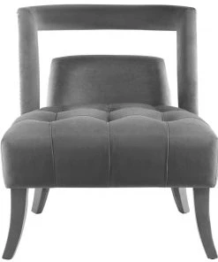 Modway Honor Accent Lounge Performance Velvet Armchair Gray