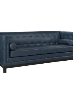 Modway SOFAS Imperial Bonded Leather Sofa Blue