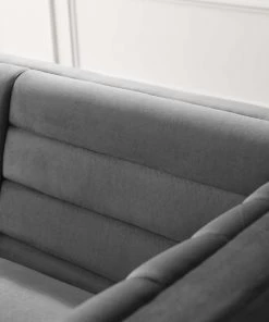 Modway SOFAS Ingenuity Channel Tufted Performance Velvet Sofa Gray 11 Modway SOFAS Ingenuity Channel Tufted Performance Velvet Sofa Gray