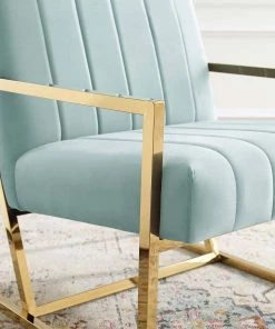 Modway Inspire Channel Tufted Performance Velvet Armchair Mint Armchairs 15 Modway Inspire Channel Tufted Performance Velvet Armchair Mint Armchairs