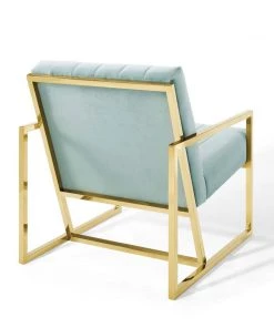 Modway Inspire Channel Tufted Performance Velvet Armchair Mint Armchairs 12 Modway Inspire Channel Tufted Performance Velvet Armchair Mint Armchairs