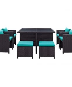 Modway Inverse 9 Piece Outdoor Patio Dining Set 17 Modway Inverse 9 Piece Outdoor Patio Dining Set