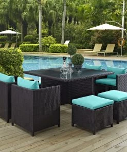 Modway Inverse 9 Piece Outdoor Patio Dining Set 19 Modway Inverse 9 Piece Outdoor Patio Dining Set